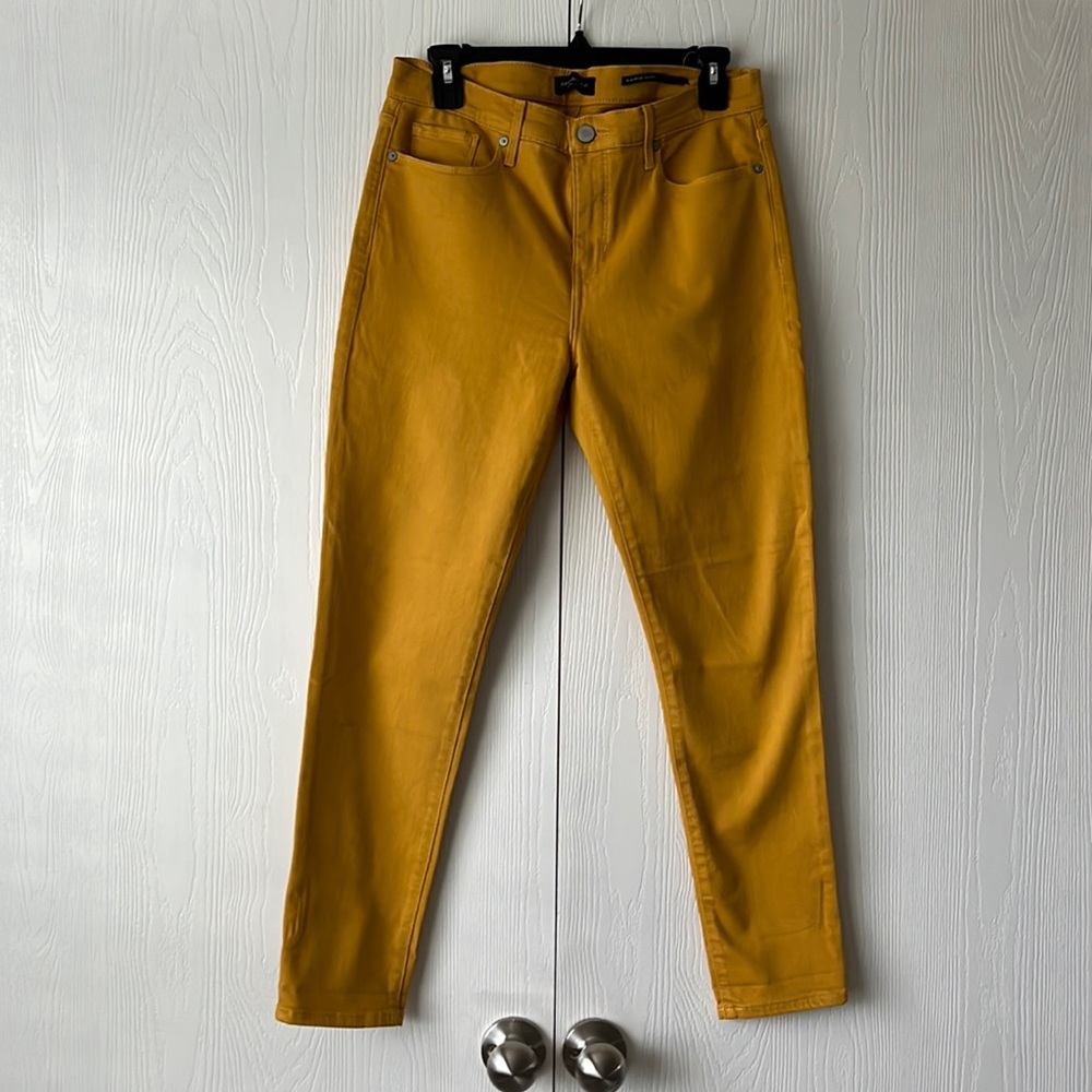 Banana Republic Mid Rise Skinny Mustard Yellow Jean